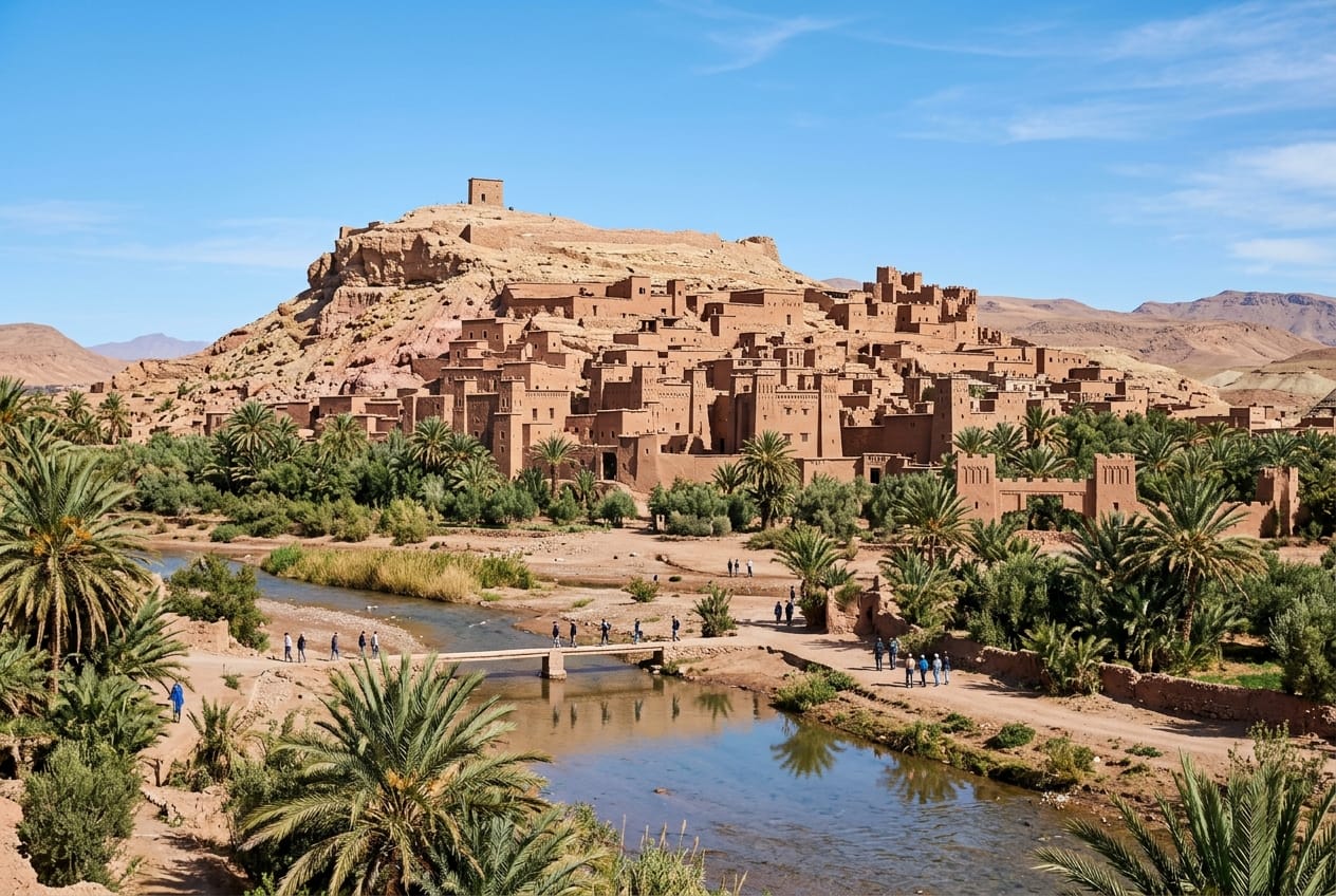 marrakech to merzouga sahara tour 2026 unesco kasbah ait ben haddou morocco