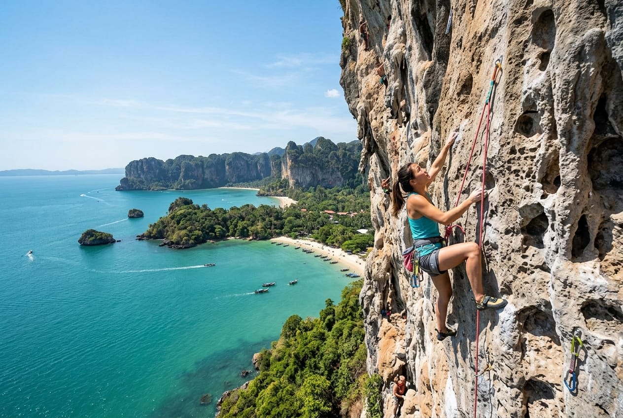 beginner rock climbing at railay beach november 2026 guide
