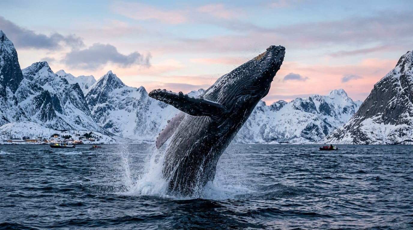 RIB boat or catamaran for Tromsø whale watching in Arctic Norway fjords
